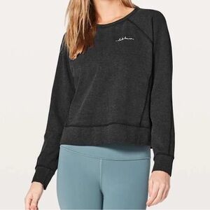 Lululemon Loop Back Crew Sweatshirt, Charcoal Black
